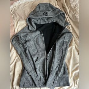 LuluLemon Scuba Hoodie size 6 Heather marble Grey